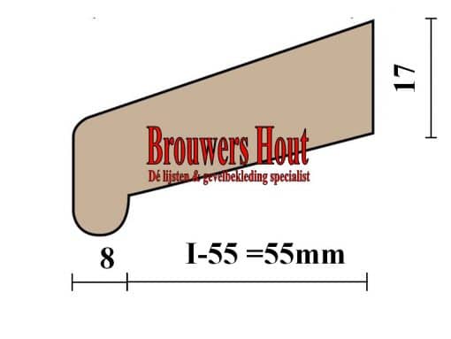 Meranti neuslat I-55 18x69mm