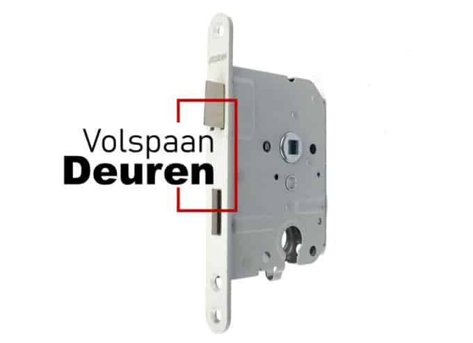 Binnendeur cilinderslot DM50 PC55 wit gelakt LS/RS model 1269/4