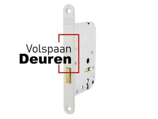 Binnendeur klavierkastslot DM50 wit gelakt model 1256/2