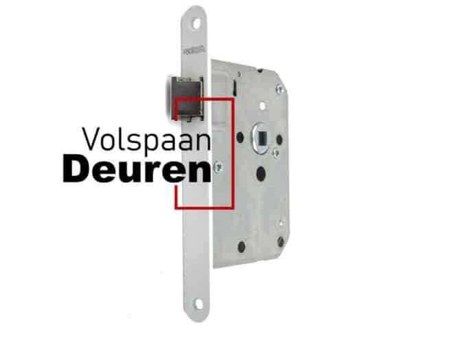 Binnendeur loopslot DM50 wit gelakt LS/RS model 1255/2