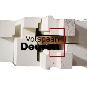 Hardhouten binnendeurkozijn stomp FSC 56x90mm met bovenlicht - Afbeelding 3