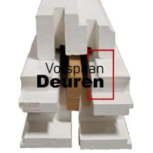 Hardhouten binnendeurkozijn stomp FSC 56x115mm kamerhoog - Afbeelding 3
