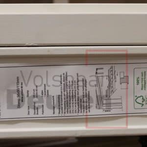 Hardhouten binnendeurkozijn stomp FSC 56x90mm met bovenlicht - Afbeelding 2