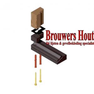 DTS dorpel set afm. 67x114mm BI57+ (incl. neuten, bouten en pluggen) - Afbeelding 16