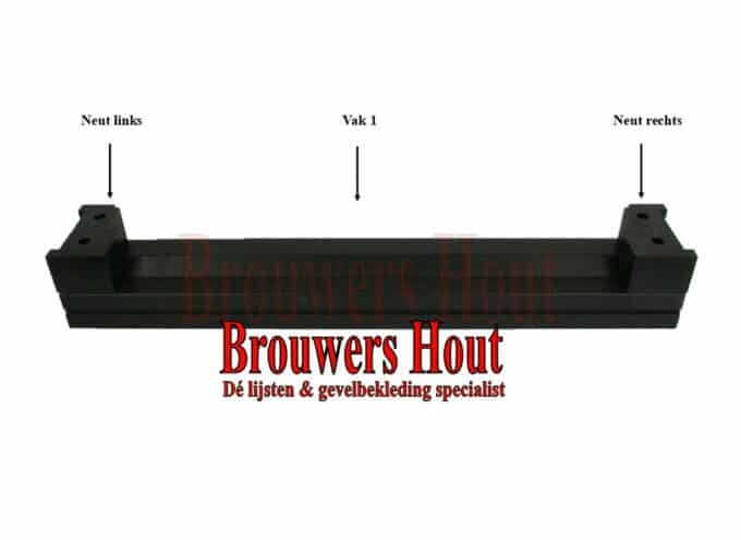 DTS dorpel set afm. 67x114mm BI57+ (incl. neuten, bouten en pluggen)