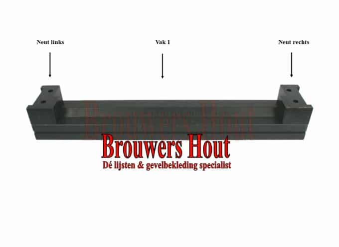DTS dorpel set afm. 67x114mm BI57 (incl. neuten, bouten en pluggen)