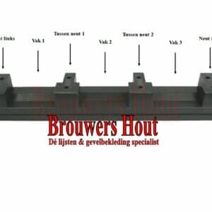 DTS dorpel set afm. 67x114mm BI57 (incl. neuten, bouten en pluggen) - Afbeelding 3