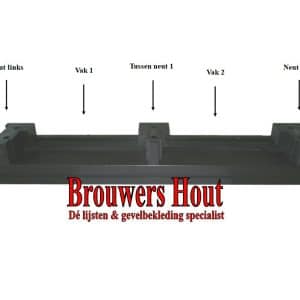DTS dorpel set afm. 67x114mm BU67+ neuten  blind - Afbeelding 5