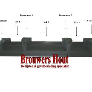 DTS dorpel set afm. 67x114mm BU67+ neuten  blind - Afbeelding 6