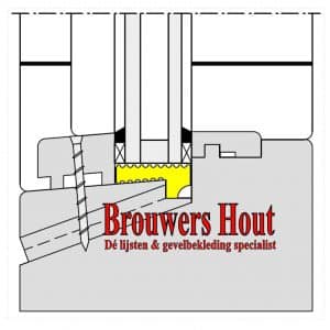 DTS buiten draaiende dorpel BU67 67x114mm - Afbeelding 6