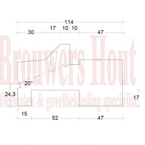 DTS binnen draaiende dorpel BI57 67x114mm - Afbeelding 2