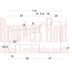 DTS buiten draaiende dorpel BU67 67x114mm - Afbeelding 3