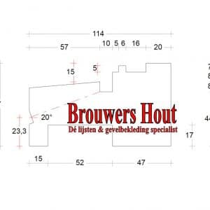 DTS dorpel set afm. 67x114mm BU67+/BI57 2x wissel - Afbeelding 6