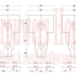 DTS dorpel set afm. 67x114mm BU67+ - Afbeelding 10