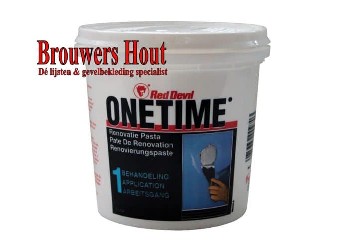 Red Devil Onetime renovatiepasta / vulmiddel wit (1Ltr)