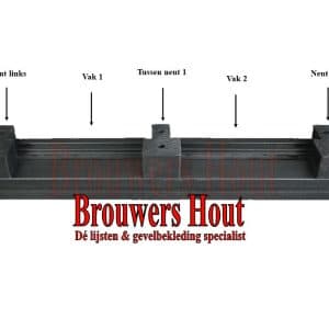 DTS dorpel set afm. 67x114mm BU67-BI57 - Afbeelding 2