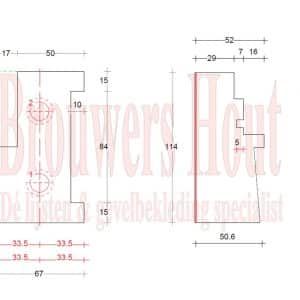 DTS dorpel set afm. 67x114mm BU67-BI57 - Afbeelding 6
