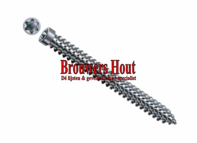 Kozijnschroef afm. 7.5x60mm T30 (zonder kop)
