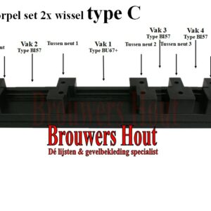 DTS dorpel set afm. 67x114mm BU67+/BI57 2x wissel - Afbeelding 4