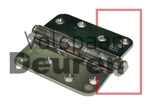 Kogelscharnier 76x76mm verzinkt