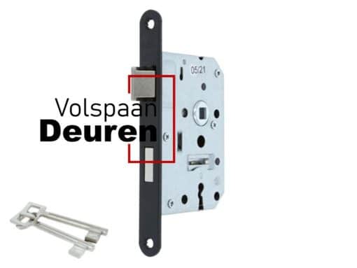 Binnendeur klavierslot zwart DM50 1266/4