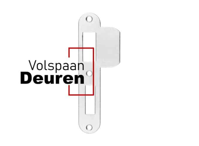 Sluitplaat 1200 serie afgerond verzinkt tbv dag+nacht en WC slot 1264, 1266 en 1269.