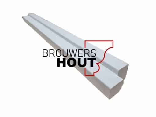 Hardhouten kozijnstijl dorpel afm. 55x108mm sponning 15x42mm lengte 934mm